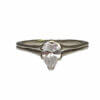 14 Karat White Gold Pear Shaped Solitaire Engagement Ring