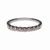 14 Karat White Gold Seven Diamond Band