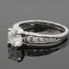 14 Karat White Gold Round Brilliant Diamond Ring