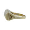 14 Karat Yellow Diamond Saddle Ring