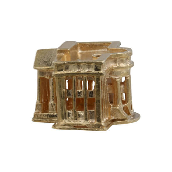 14 Karat Yellow Gold White House Charm