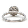14 Karat White Gold Contemporary Halo Diamond Engagement Ring, With GIA Report