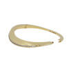 18 Karat Yellow Gold Diamond Bangle Bracelet open back