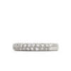 18 Karat White Gold Two Row Diamond Band