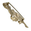 18 Karat Yellow Gold and Diamond Leaf Brooch