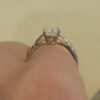 Cushion Cut Diamond Solitaire Engagement Ring in 18 Karat White Gold with GIA Report on hand
