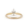 14 Karat Yellow Gold Pear Shaped Solitaire Engagement Ring back view