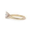 14 Karat Yellow Gold Pear Shaped Solitaire Engagement Ring side view