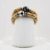 18 Karat Yellow and white Gold Stretchy Ring (Sold Separately)