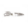 18 Karat White Gold Diamond Chandelier Earrings side view