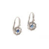 18 Karat White Gold Sapphire | Diamond Earrings