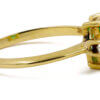 14 Karat Yellow Gold Emerald Cut Emerald | Diamond Ring side view