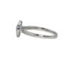14 Karat White Gold Aquamarine and Diamond Ring