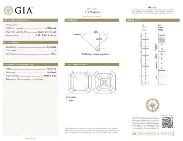 Amazing Platinum Diamond Asscher Cut Diamond Engagement Ring report