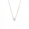 14 Karat White Gold and Platinum Sapphire Necklace