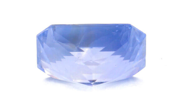 Loose Radiant Cut 12.22 Carat Sapphire back view