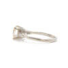 14 Karat White Gold 1.64 Carat Diamond Engagement Ring With Baguette Diamonds