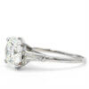 Platinum 3.44ct Round Brilliant Cut with Tapered Baguettes