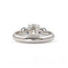 18 Karat White Gold Custom Made Diamond | Sapphire Engagement Ring