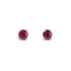 14 Karat White Gold Ruby Stud Earrings
