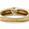 18 Karat Yellow Gold Cartier Half Bezel Diamond Ring