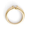 18 Karat Yellow Gold Cartier Half Bezel Diamond Ring