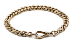 14 Karat Yellow Gold Pocket Watch Chain Conversion Bracelet