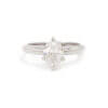 Platinum 1.25 Carat Oval Pink Sapphire | Diamond Ring Front View