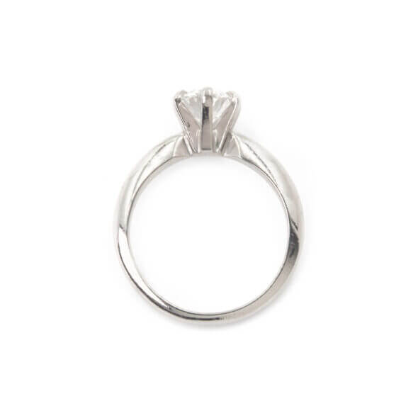 Platinum 1.25 Carat Oval Pink Sapphire | Diamond Ring Top View