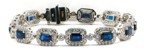 sapphire and diamond barcelet
