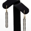 Platinum Topped 14K Lingerie Earrings