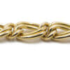 18 Karat Yellow Gold Heavy Double Link solid Bracelet
