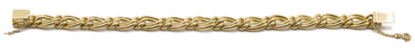 18 Karat Yellow Gold Heavy Double Link solid Bracelet