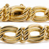 18 Karat Yellow Gold Heavy Double Link solid Bracelet