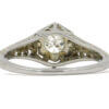 Vintage 18 Karat White Gold 0.25 Carat Diamond Filigree Ring