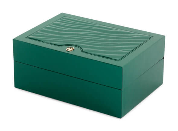 Green Rolex watch box