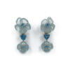18 Karat White Gold Aquamarine and Diamond dangle Earrings