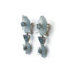 18 Karat White Gold Aquamarine and Diamond dangle Earrings