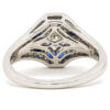 14 Karat White Gold Diamond | Sapphire Ring