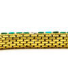 1.60 Carat Diamond | Turquoise Bracelet in 18 Karat Yellow Gold inside view