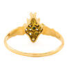 10 Karat Yellow Gold Turquoise | 8 Pearl Victorian Ring back view