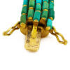 1.60 Carat Diamond | Turquoise Bracelet in 18 Karat Yellow Gold clasp