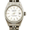 Ladies Stainless Steel Rolex Datejust with White Stick Dial Model 69174