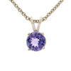 0.96 Carat Tanzanite Pendant in 14 Karat White Gold