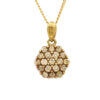 10 Karat Yellow Gold Brown Diamond Pendant