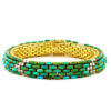 1.60 Carat Diamond | Turquoise Bracelet in 18 Karat Yellow Gold