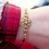 14 Karat Yellow Gold 14k Yellow Gold Victorian Seed Pearl Bracelet