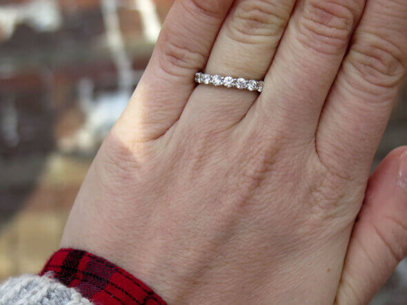 Platinum Diamond Eternity Band