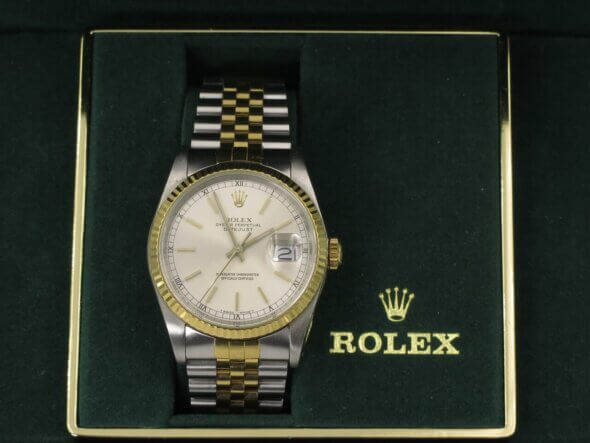 Rolex 1989 18 Karat Yellow Gold and Stainless Steel Datejust