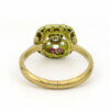 Platinum Topped 18 Karat Yellow Gold Ruby | Diamond Art Deco Ring